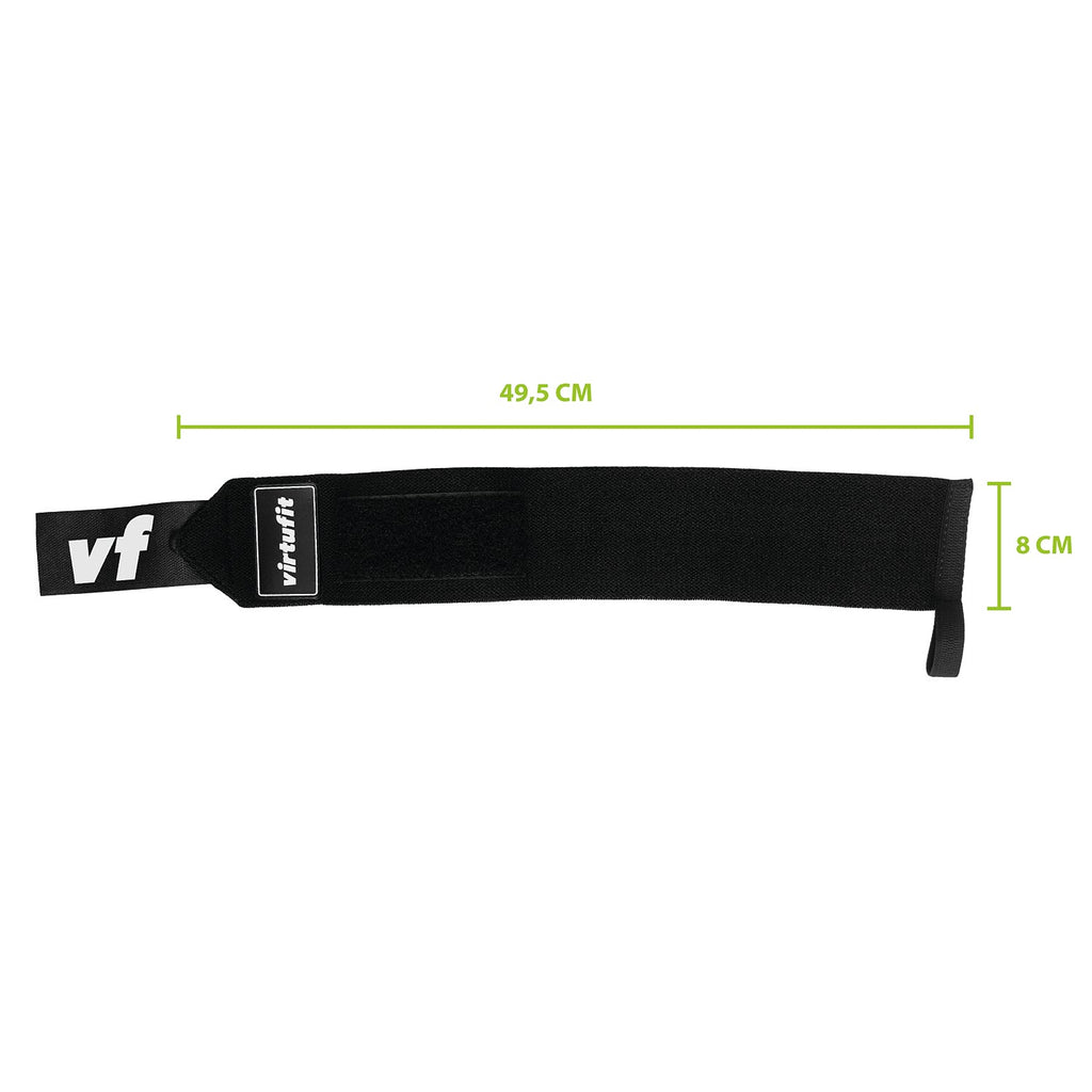 VirtuFit Elastische Wrist Wraps - Zwart