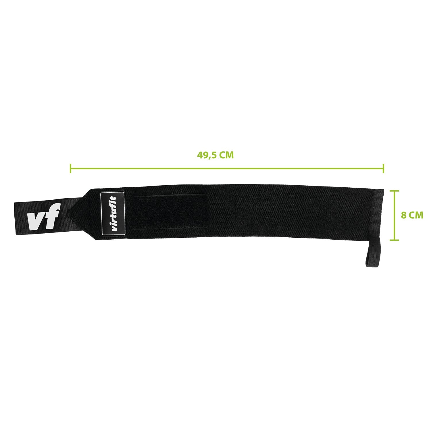 VirtuFit Elastische Wrist Wraps - Zwart