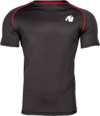 Gorilla Wear Performance T-Shirt - Zwart/Rood