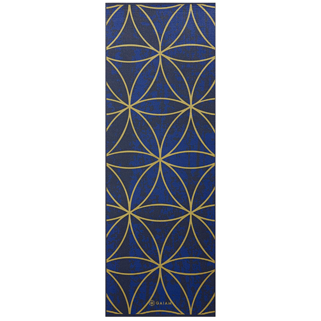 Gaiam Reversible Yogamat - 6 mm - Metallic Sun & Moon