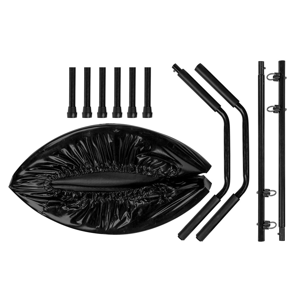 VirtuFit Opvouwbare Fitness Trampoline met Handvat - Zwart - 100 cm - Tweedekans