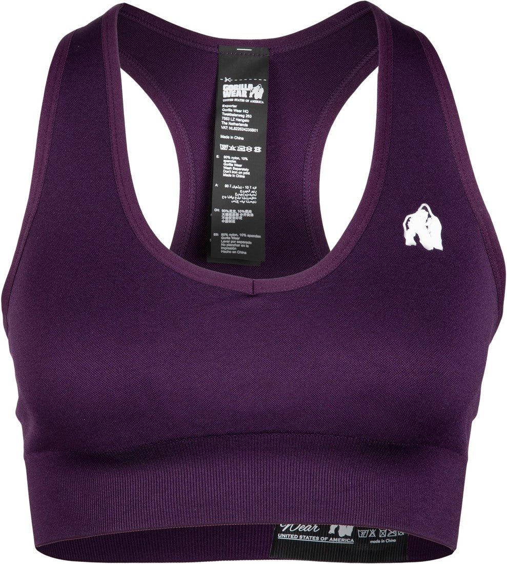 Gorilla Wear Neiro Seamless Sportbeha - Paars