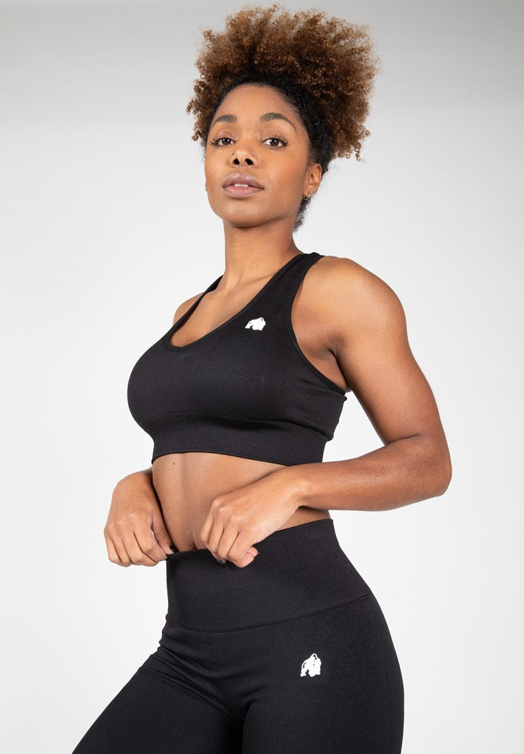 Gorilla Wear Neiro Seamless Sportbeha - Zwart