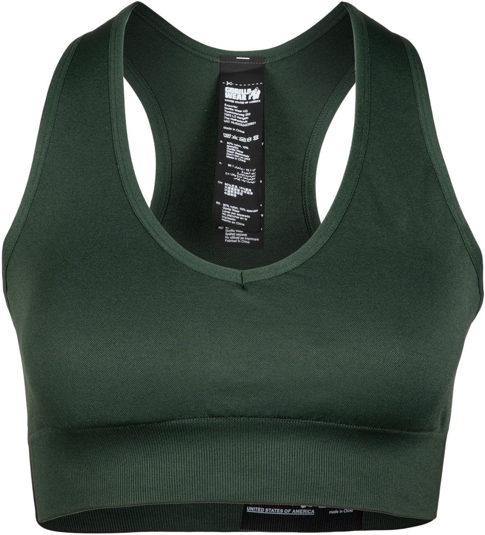 Gorilla Wear Neiro Seamless Sportbeha - Legergroen