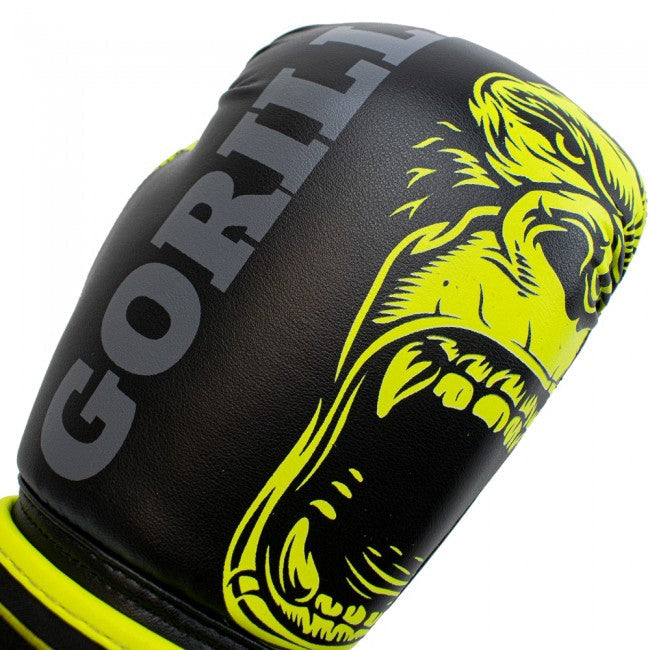 Super Pro Kids Bokshandschoenen Gorilla - Zwart/Geel