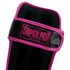 Super Pro Kids Scheenbeschermers Leopard - Zwart/Roze