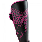 Super Pro Kids Scheenbeschermers Leopard - Zwart/Roze