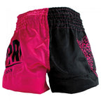 Super Pro Kids (Thai) Boxing Shorts Leopard - Zwart/Roze