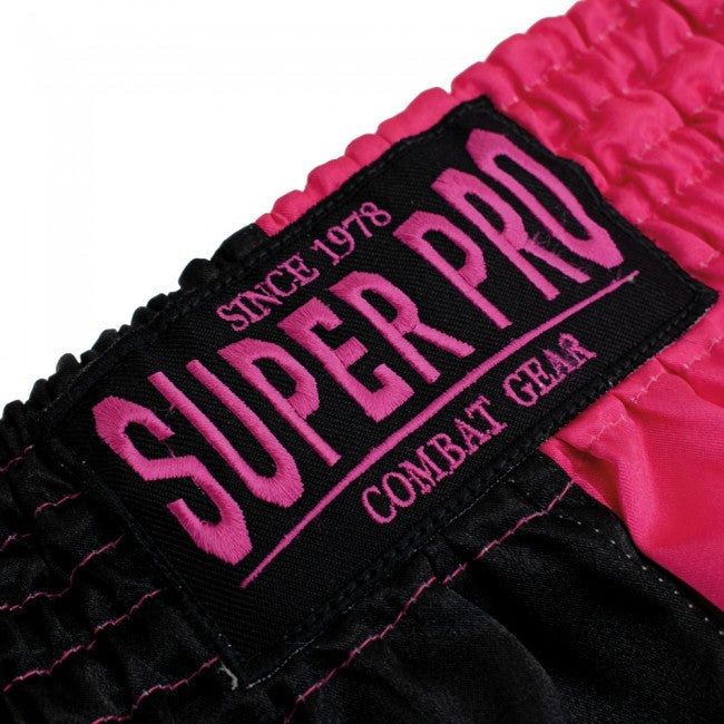 Super Pro Kids (Thai) Boxing Shorts Leopard - Zwart/Roze