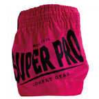 Super Pro Kids (Thai) Boxing Shorts Leopard - Zwart/Roze