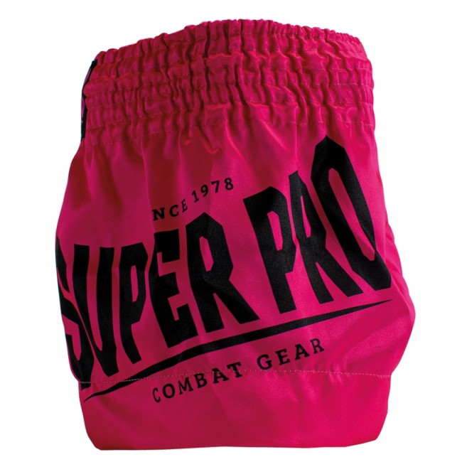 Super Pro Kids (Thai) Boxing Shorts Leopard - Zwart/Roze