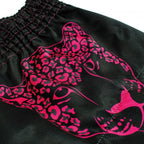 Super Pro Kids (Thai) Boxing Shorts Leopard - Zwart/Roze