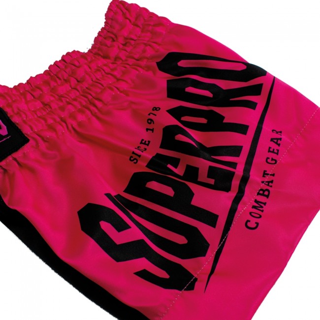 Super Pro Kids (Thai) Boxing Shorts Leopard - Zwart/Roze