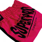 Super Pro Kids (Thai) Boxing Shorts Leopard - Zwart/Roze