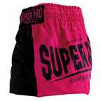 Super Pro Kids (Thai) Boxing Shorts Leopard - Zwart/Roze