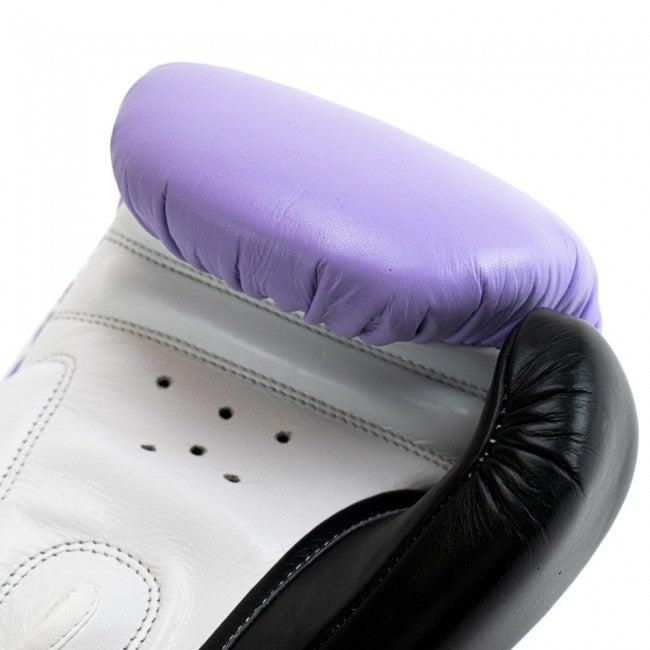 Super Pro Combat Gear Enforcer Lederen (Thai)Bokshandschoenen - Lila/Wit