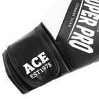 Super Pro Combat Gear Ace (Kick)Bokshandschoenen - Zwart/Wit