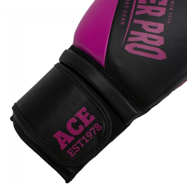 Super Pro Combat Gear Ace (Kick)Bokshandschoenen - Zwart/Roze