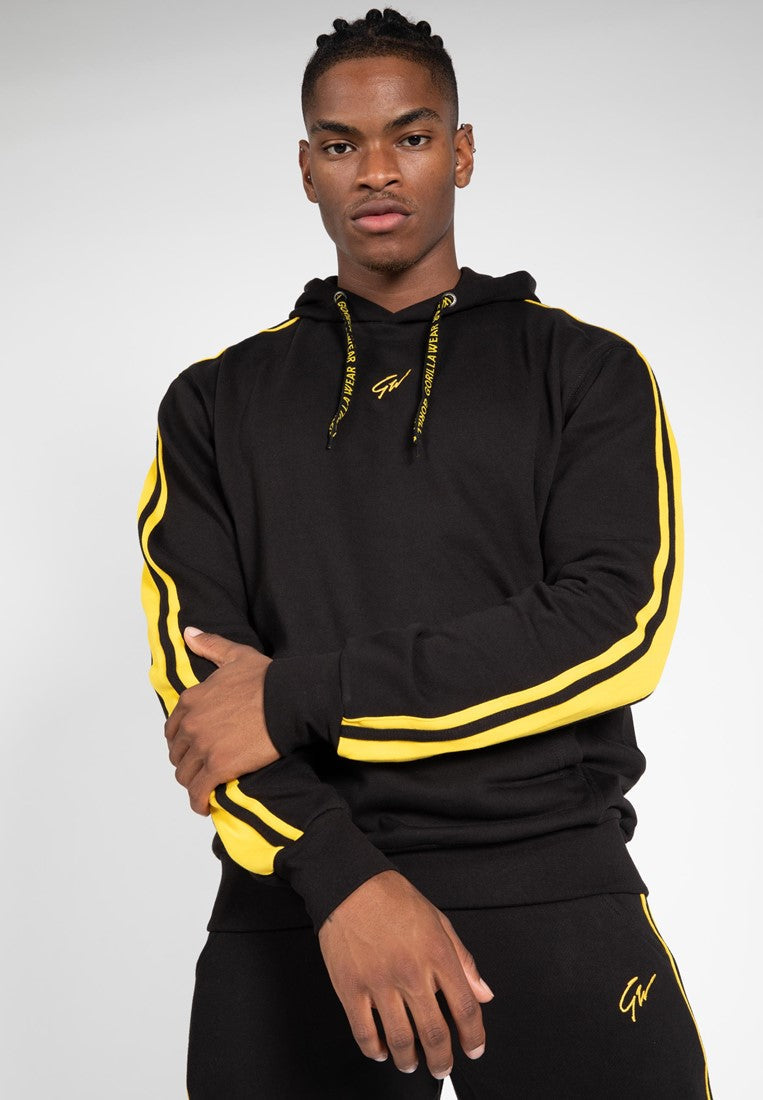 Gorilla Wear Banks Oversized Hoodie - Zwart/Geel