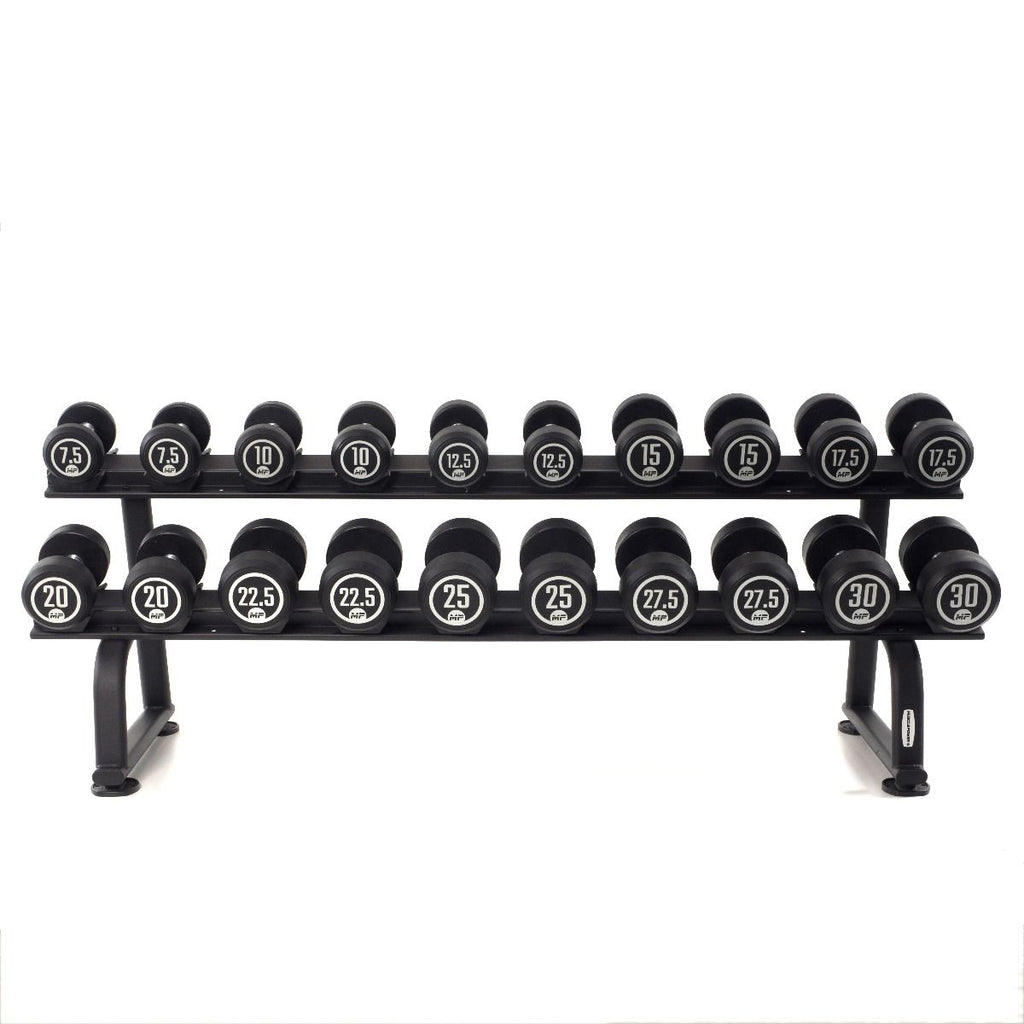 Muscle Power Ronde Rubber Dumbbell Set - 8 x 32,5-40 kg