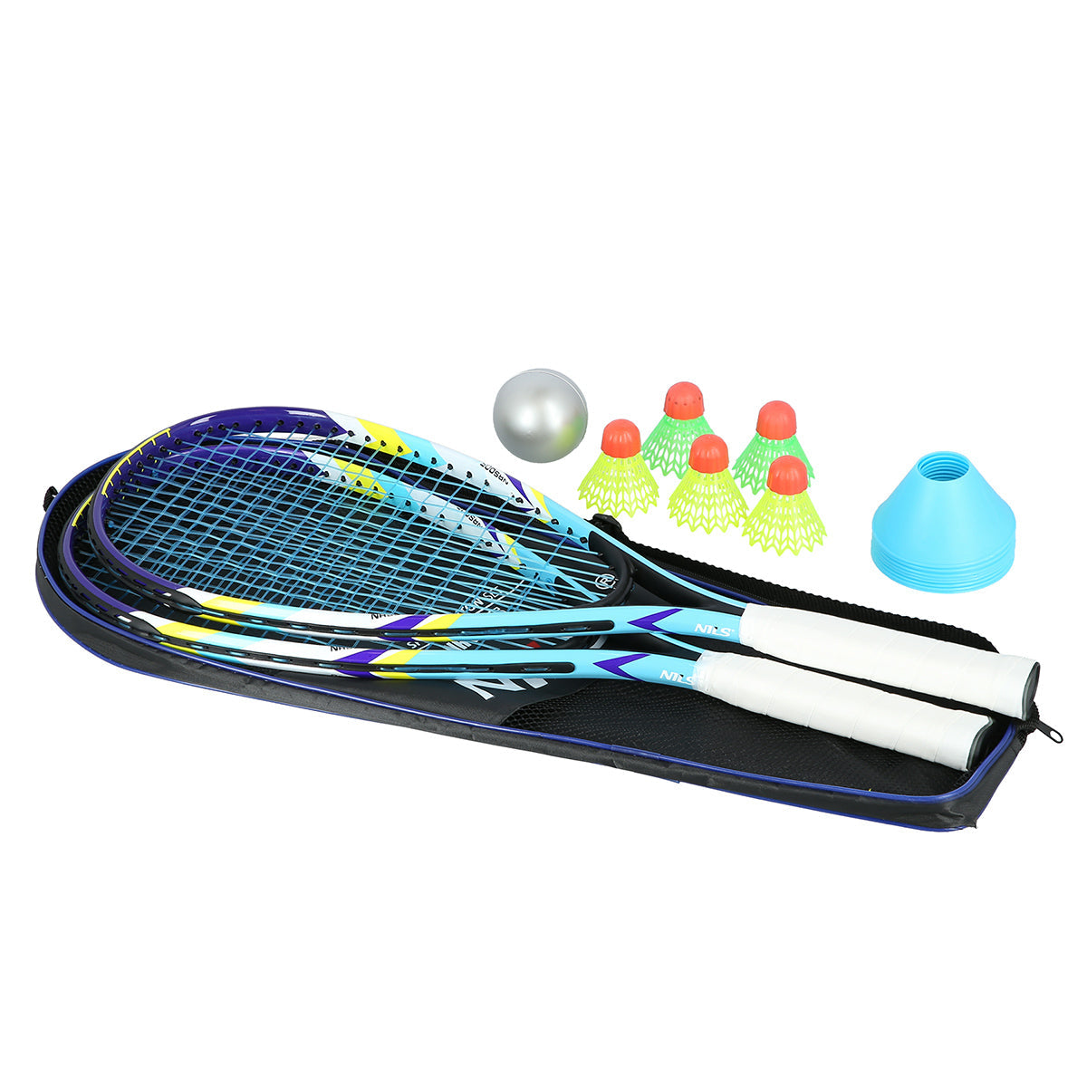 NILS Crossminton Set - Complete Set - Blauw