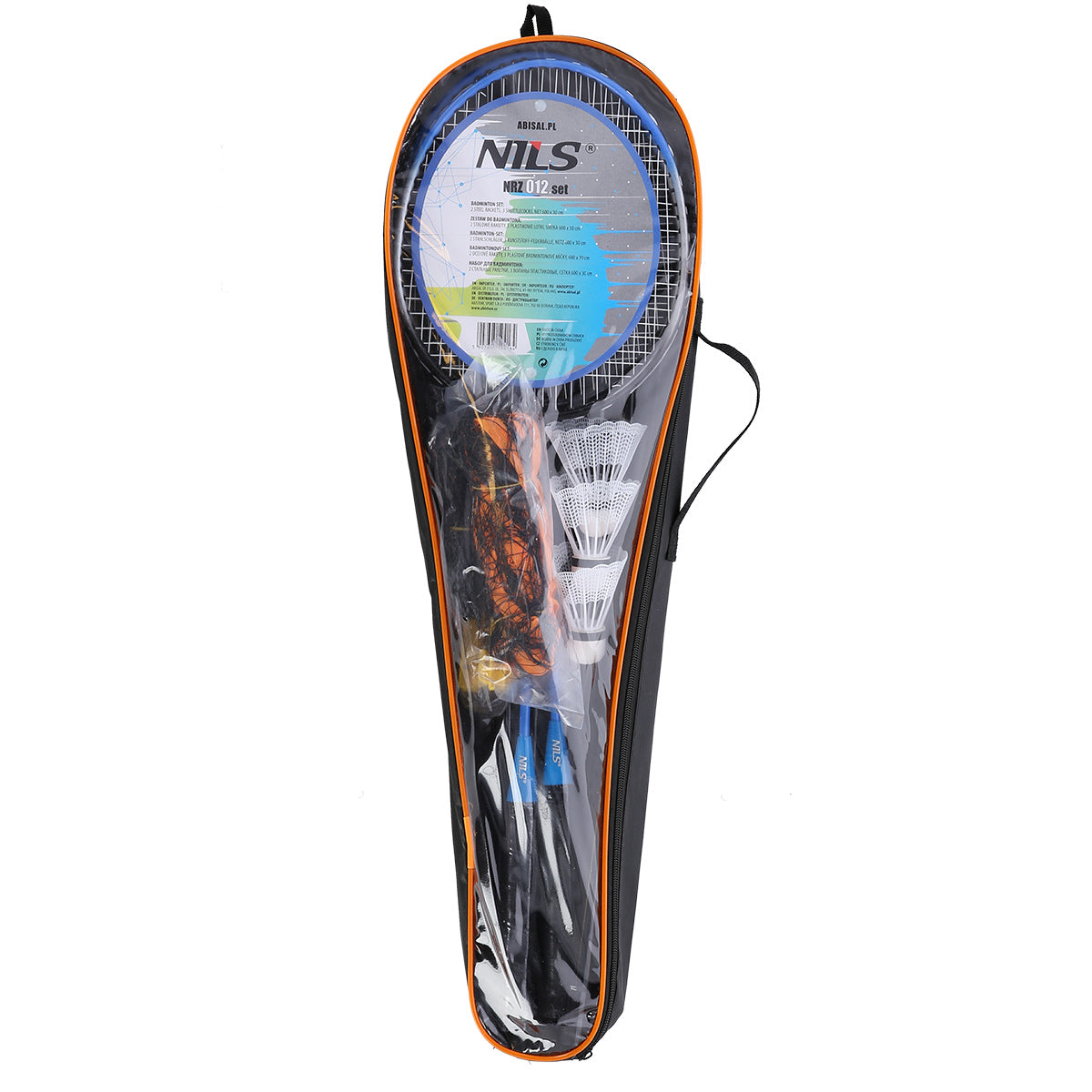 NILS Steeltec Badmintonset - Complete Set - Blauw/Zwart