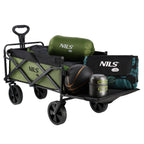 NILS Camp Opvouwbare Bolderkar - Groen - 150L