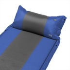 NILS Camp Zelfopblazende Slaapmat met Kussen - Blauw/Grijs