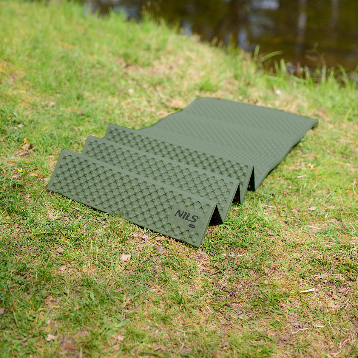 NILS Camp Opvouwbare Slaapmat - Groen - 182 cm