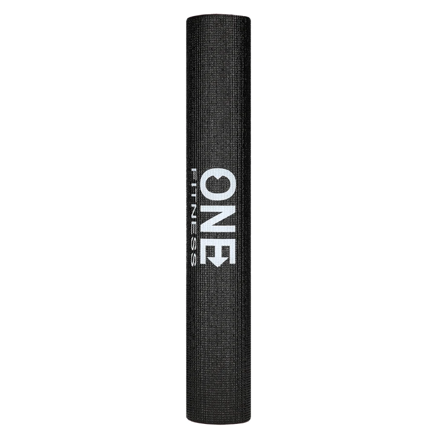 One Fitness Yogamat - Zwart - 3 mm