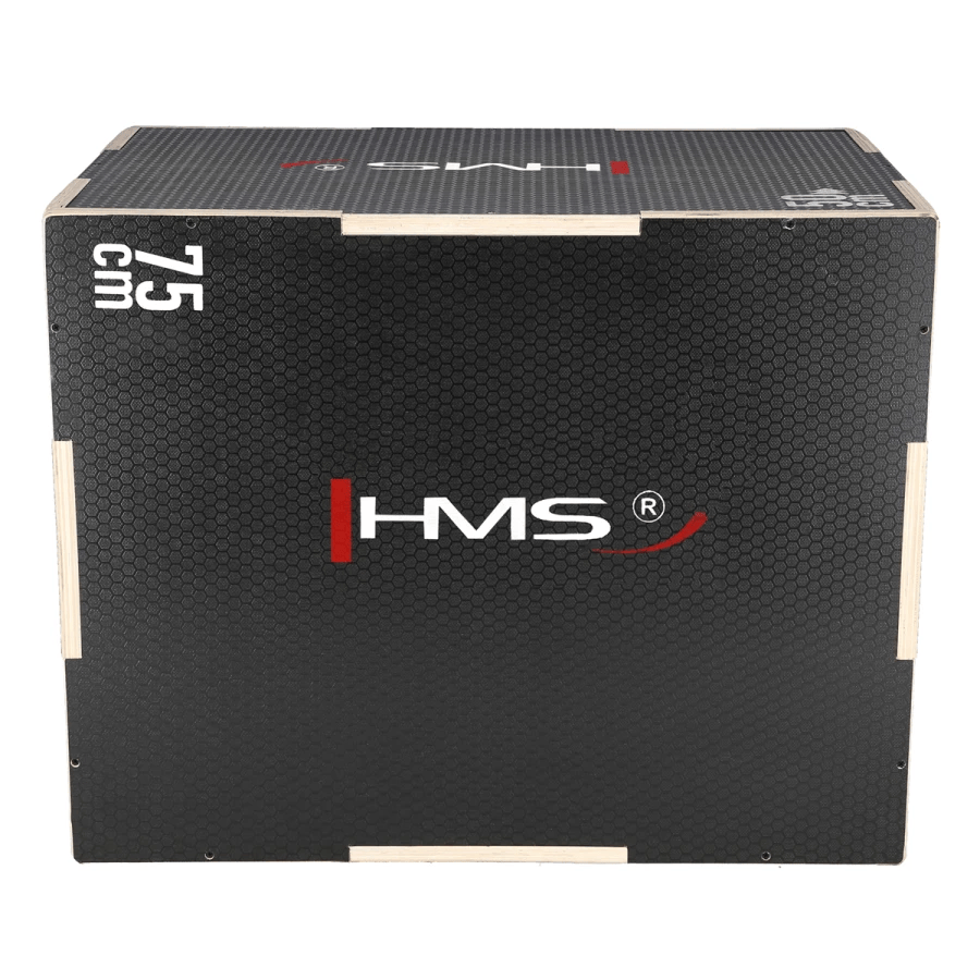 HMS Fitness Plyobox Hout - 75 x 60 x 50 cm - Zwart
