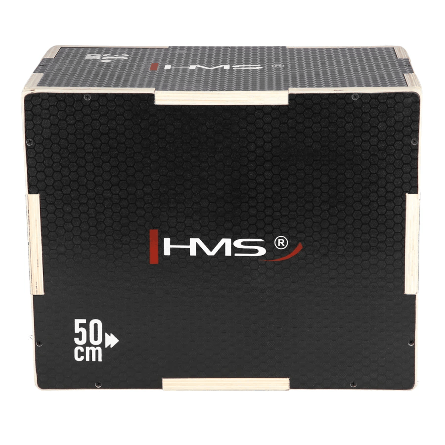 HMS Fitness Plyobox Hout - 50 x 40 x 30 cm - Zwart
