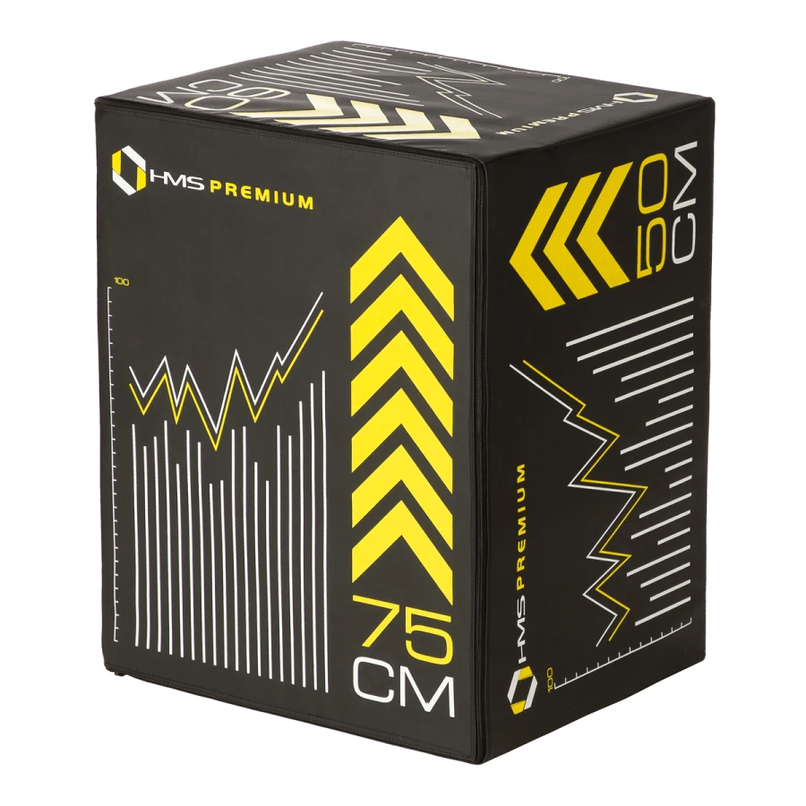 HMS Fitness Premium Soft Plyobox - 75 x 60 x 50 cm
