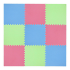 One Fitness Puzzelmat - Set van 9 - 10 mm - Multi