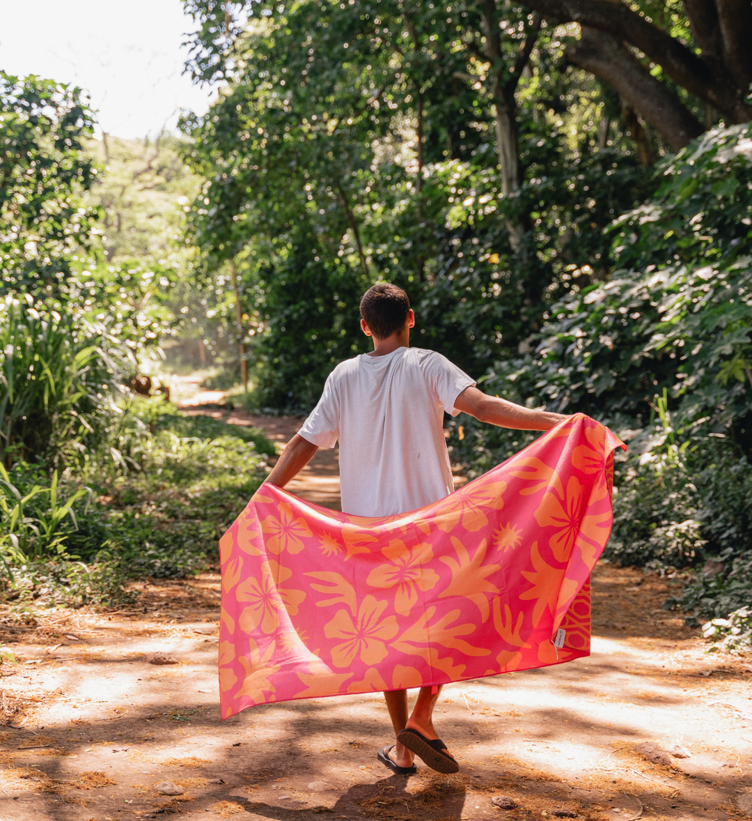 Buvanha Reishanddoek Hawaii - 200 x 90 cm - Aanzicht
