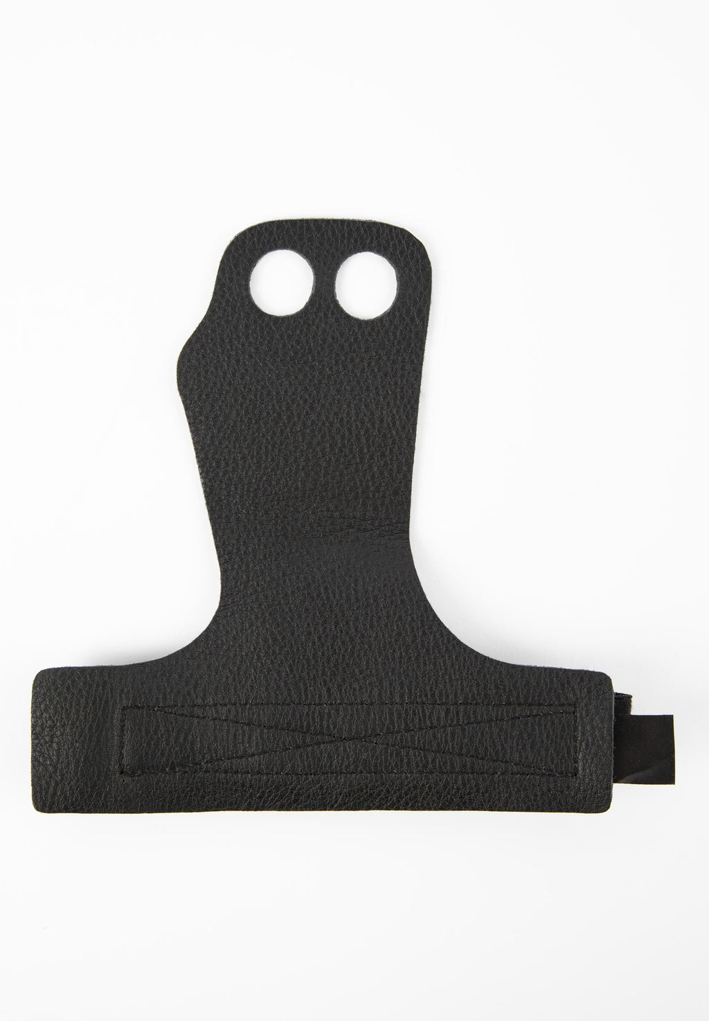 Gorilla Wear 2-Hole Leren Lifting Grips - Zwart