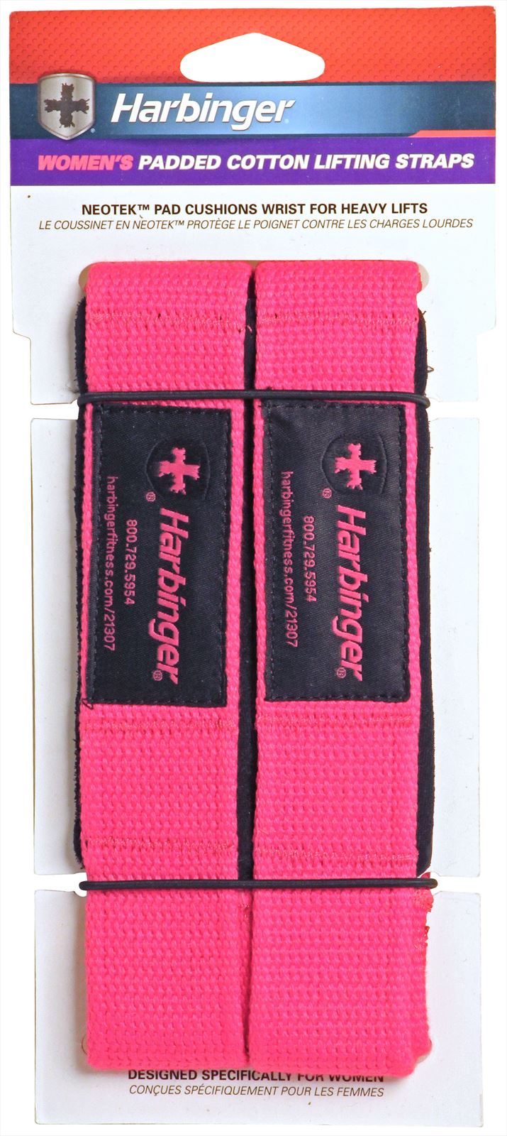 Harbinger Padded lifting strap roze