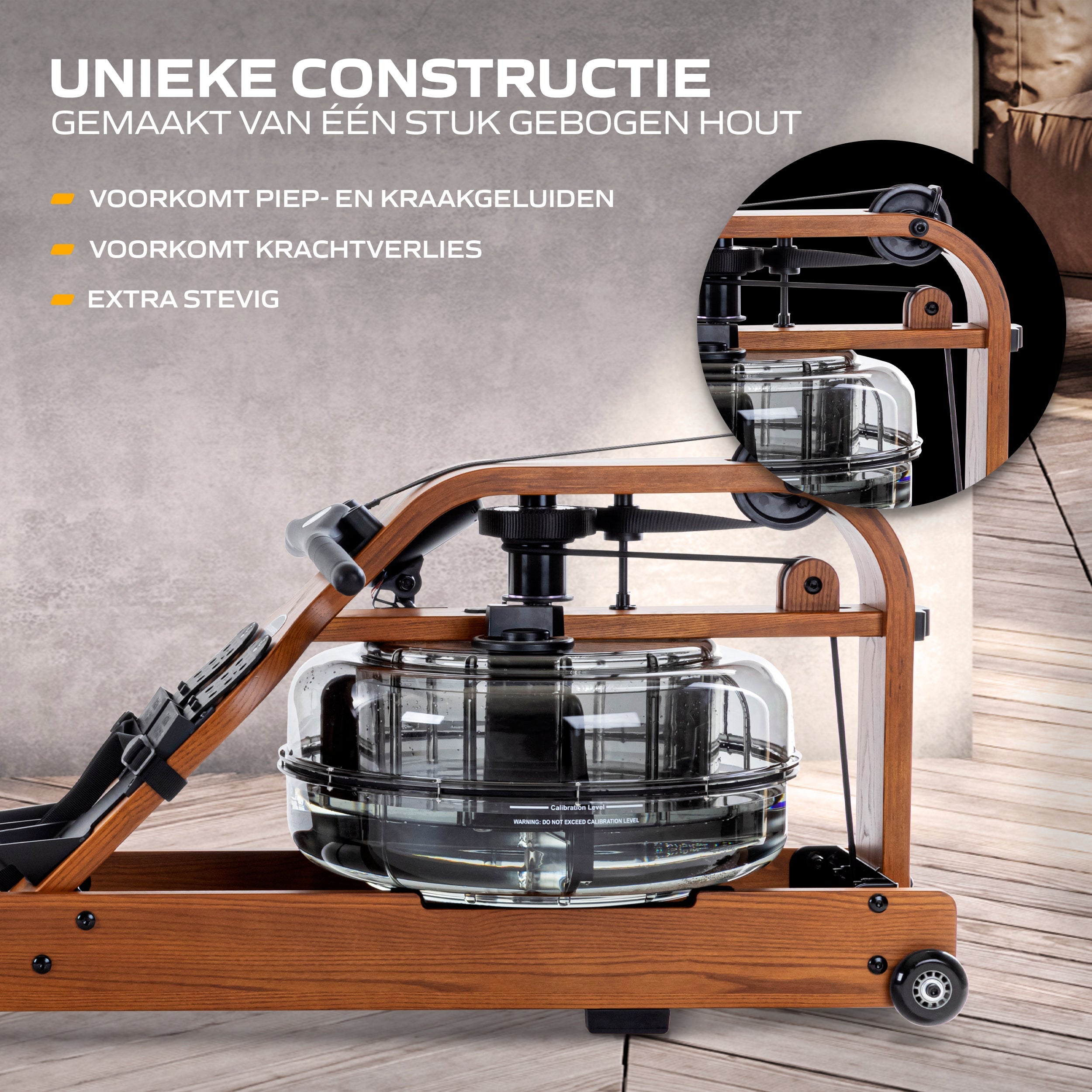 Fluid Rower Viking Pro - Donker Eiken