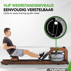 Tunturi Signature R90W Roeitrainer - Rower by Fluid
