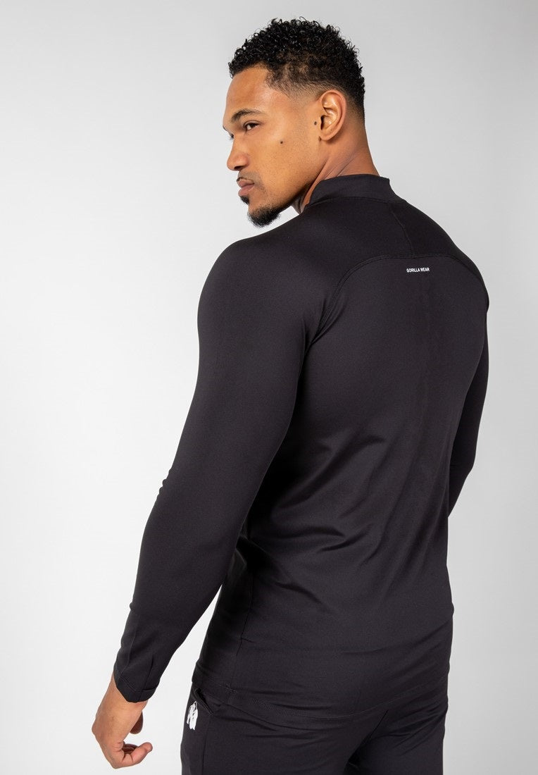 Gorilla Wear Hamilton Hybrid Longsleeve - Zwart