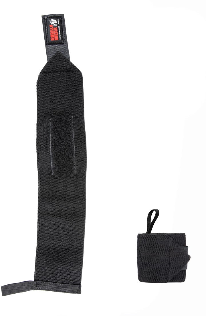 Gorilla Wear Basic Wrist Wraps - Zwart/Rood