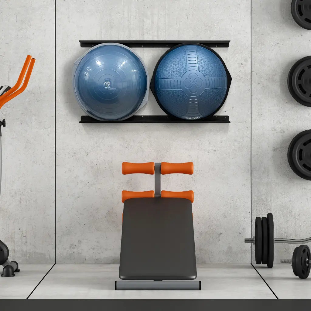 Bosu Double Storage Balance Trainer Muurbeugel