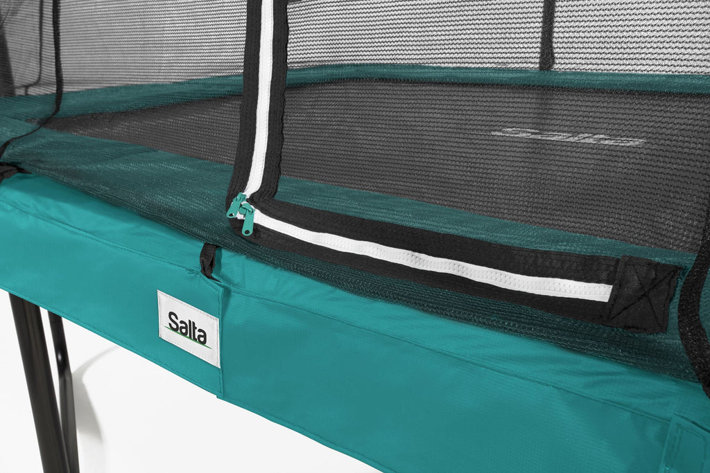 Salta Comfort Edition Trampoline met Veiligheidsnet - 153 x 214 cm - Groen