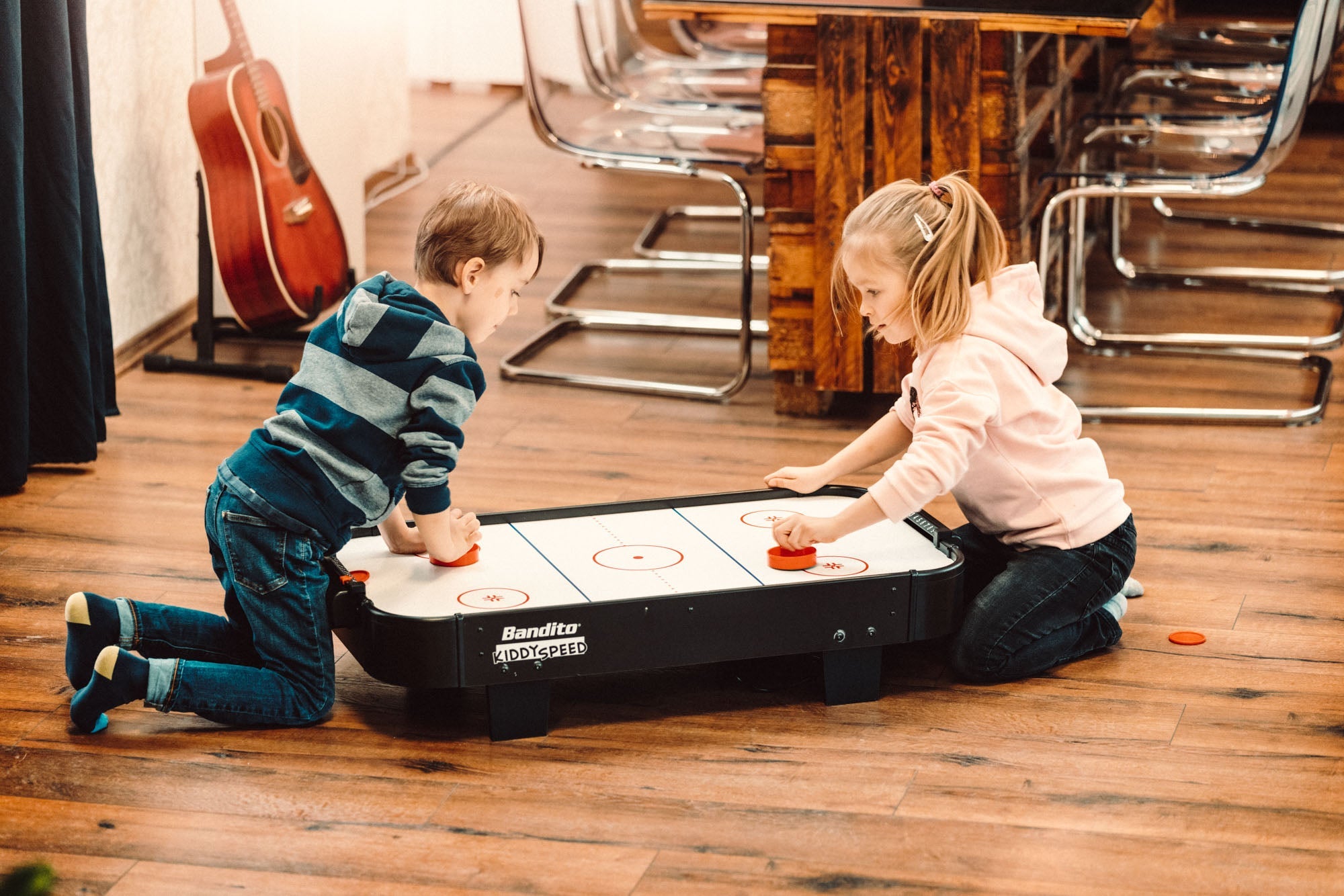 Bandito KiddySpeed Mini Airhockey Tafel - Zwart