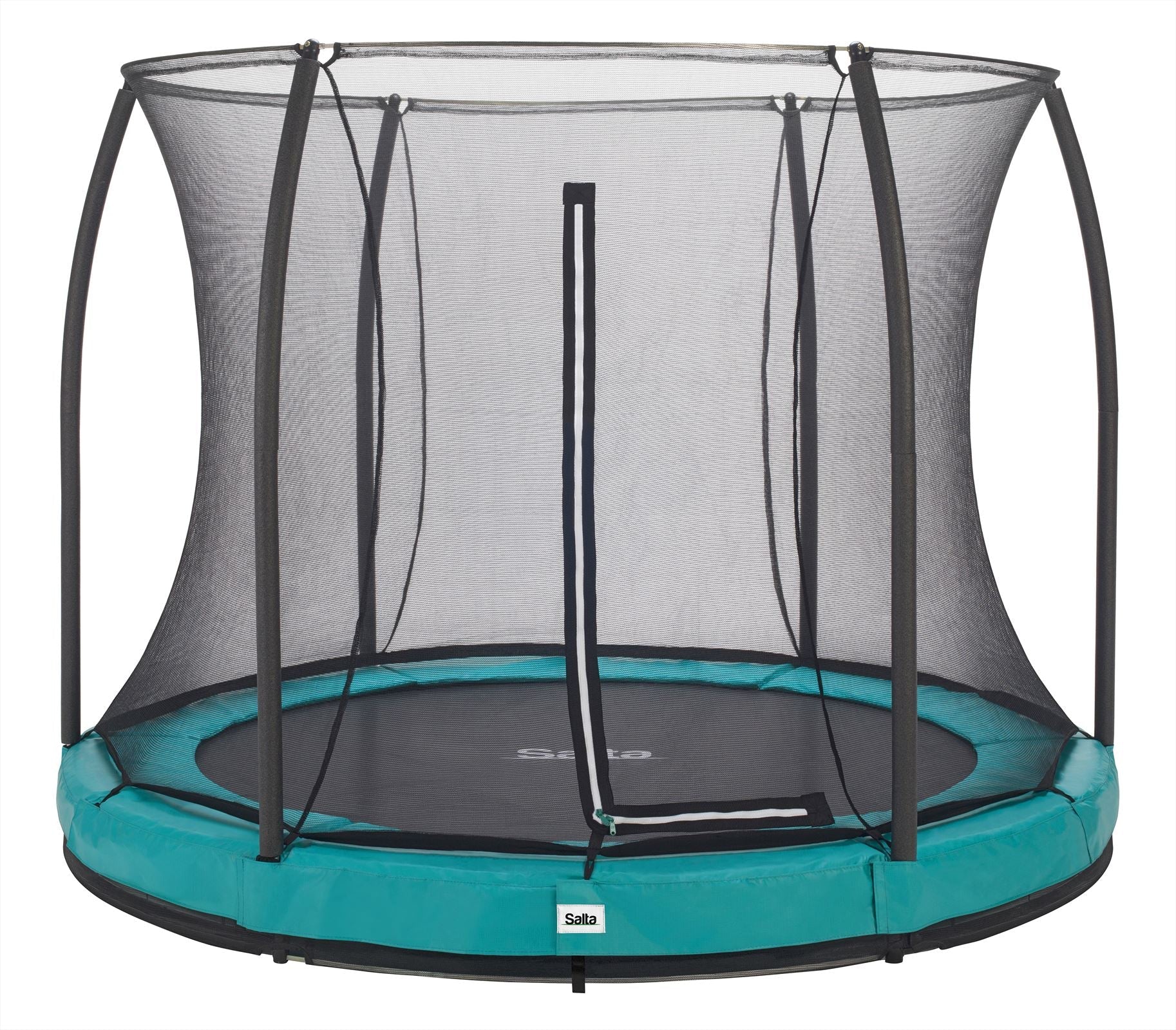 Salta Comfort Edition Ground Trampoline met Veiligheidsnet - 251 cm - Groen