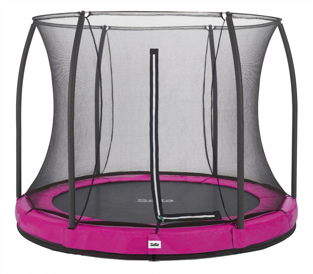 Salta Comfort Edition Ground Trampoline met Veiligheidsnet - 305 cm - Roze