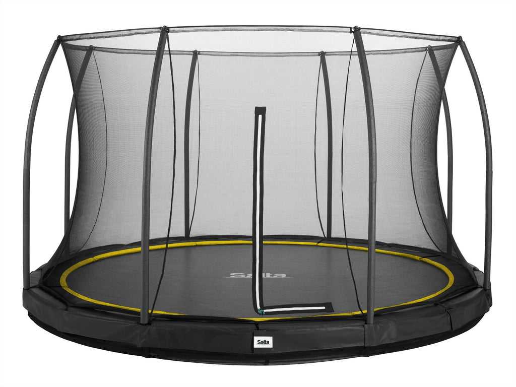 Salta Comfort Edition Ground Trampoline met Veiligheidsnet - 396 cm - Zwart