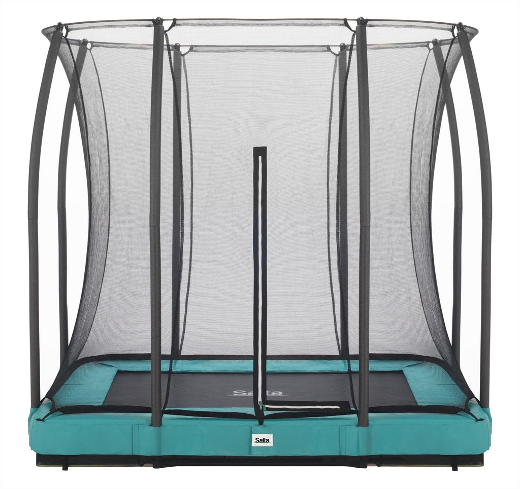 Salta Comfort Edition Ground Trampoline met Veiligheidsnet - 153 x 214 cm - Groen