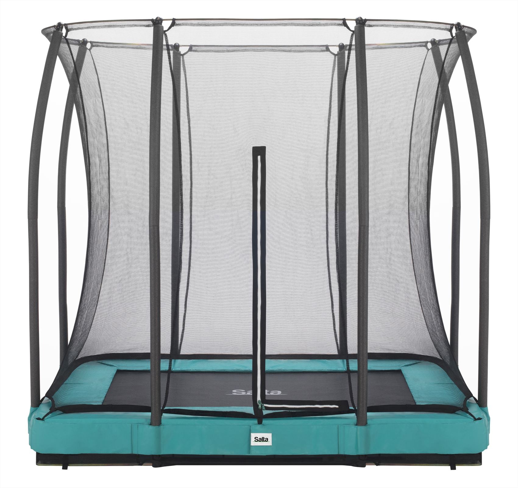 Salta Comfort Edition Ground Trampoline met Veiligheidsnet - 153 x 214 cm - Groen