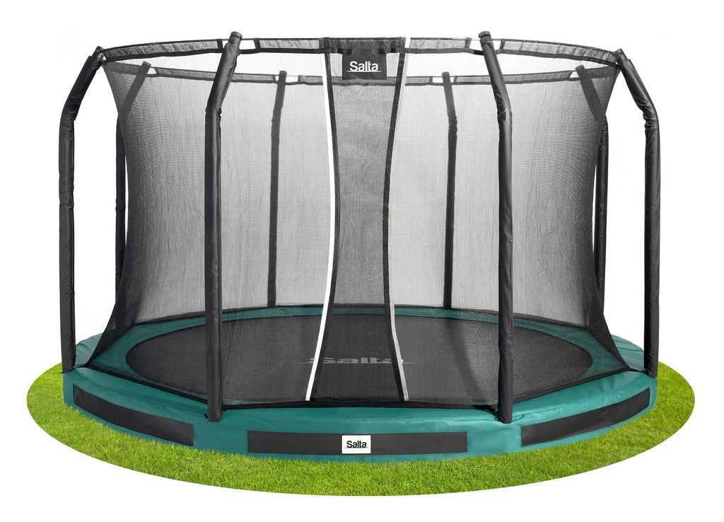 Salta Premium Ground Trampoline met Veiligheidsnet - 366 cm - Groen